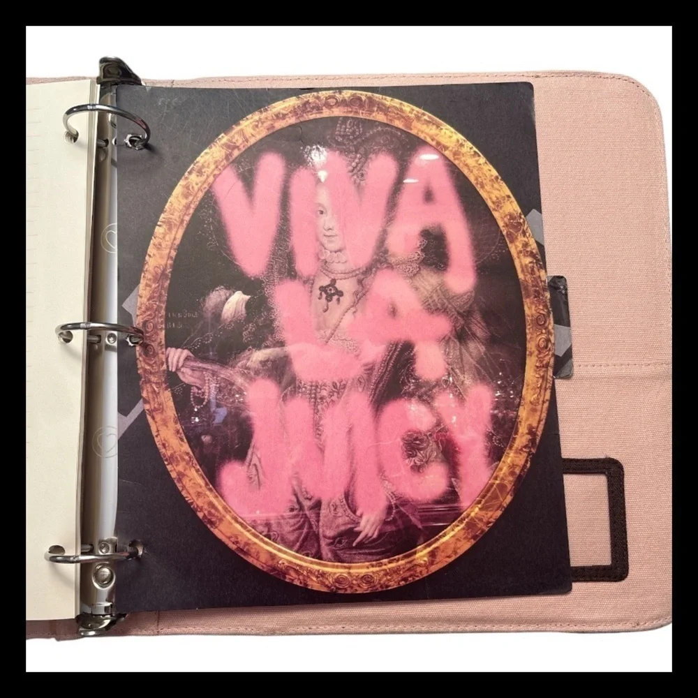 Vintage Juicy Couture Viva La Juicy Marie Antoinette Binder Notebook 2010s Rare